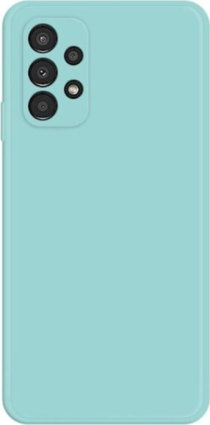 Avfaset gummiert anti-falldeksel for Samsung Galaxy A13 4G - Cyan