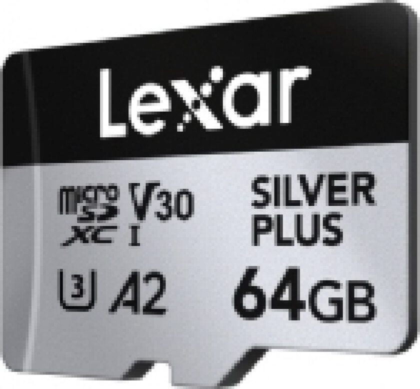 Lexar Professional SILVER PLUS microSDXC UHS-I-kort 64 GB