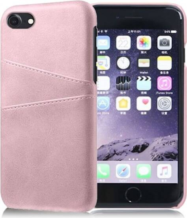 Dual Card deksel - iPhone SE 2020 / 8 / 7 - Rose gull