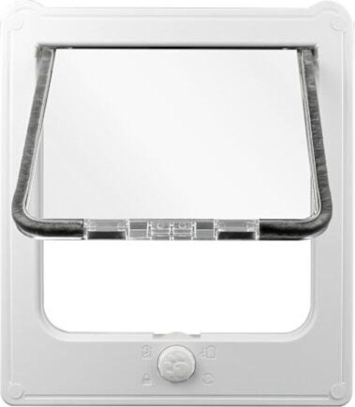 Sure Petcare Mikrochippet Katteluke, Hvit, Skanner Kjæledyrets ID Ved Inngang