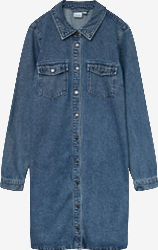 Denimkjole vmJennie LS Short Denim Dress GA NO - Blå