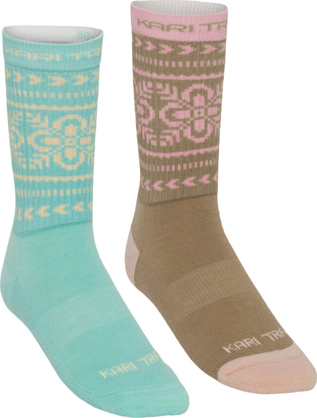 Women's Puffin Sock 2-pack Bright Turquoise