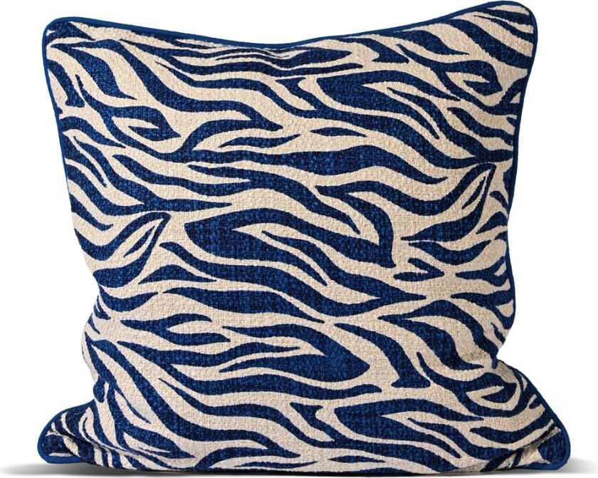 Anima pute M 50x50 cm Zebra-blå