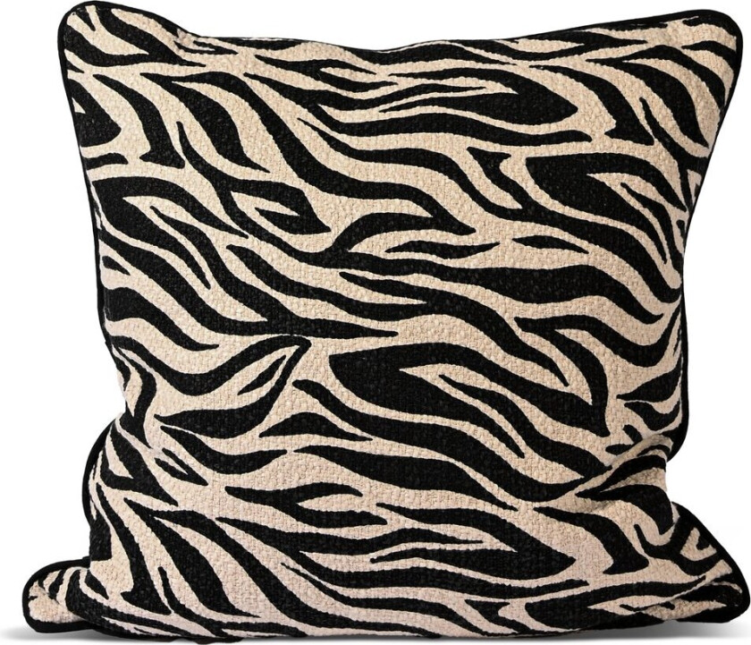 Anima pute M 50x50 cm Zebra-svart