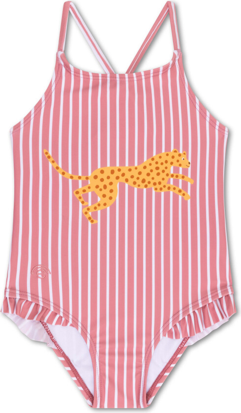 Badedrakt, Rød, 110-116 - Badetøy