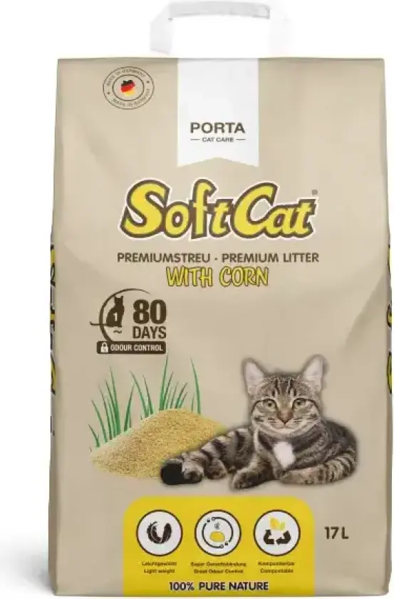 Port21 - Catlitter - SoftCat Corn - Paper Bag - 17 L