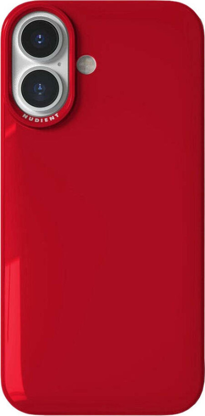 Thin Case iPhone 16 Deksel - MagSafe Kompatibel - Cherry Red Gloss