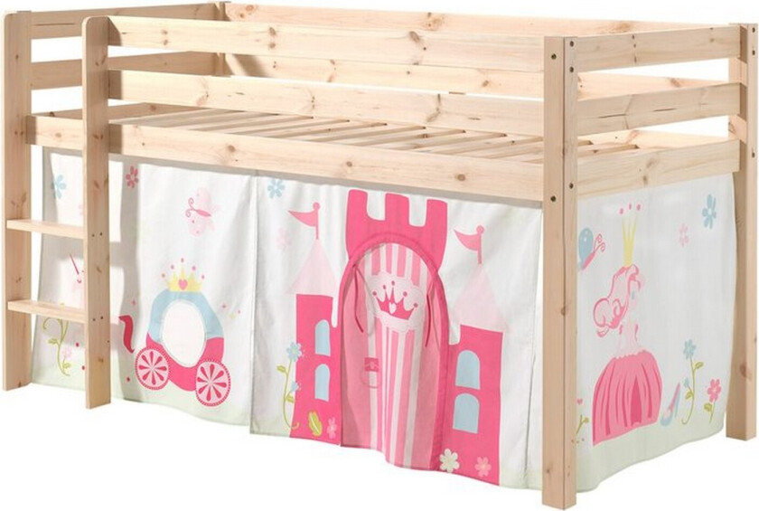 Middelseng med gardin Pino Princess Naturlig, Naturlig, Uten sklie, Uten tunnel, Ingen lommer - Naturlig, Naturlig, Uten sklie, Uten tunnel, Ingen lommer