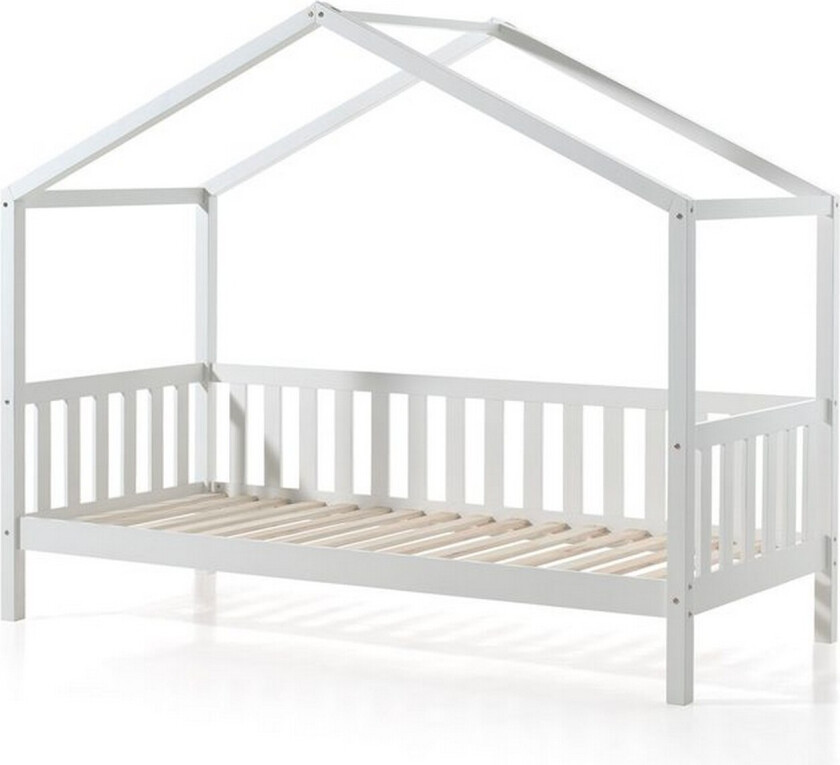 Husseng med gjerde Dallas 90x200 cm Hvit - Hvit