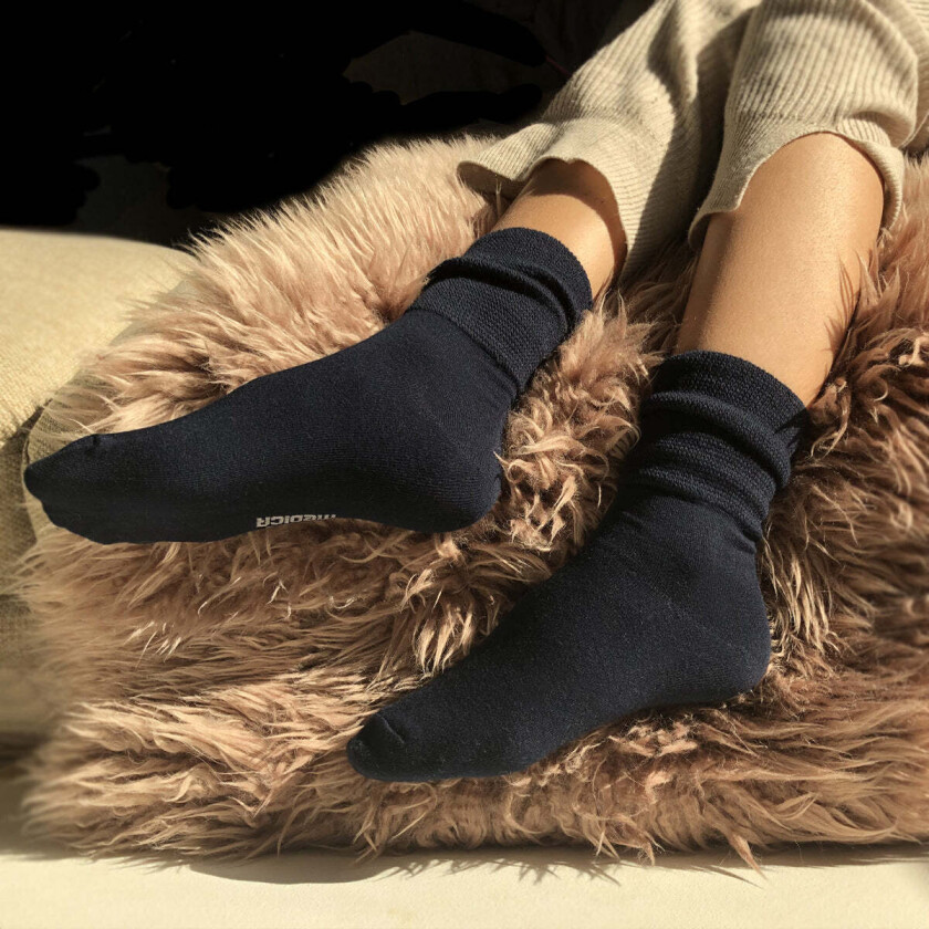 Sorte 90% merino ullsokker • FEILMERKET str 47-49