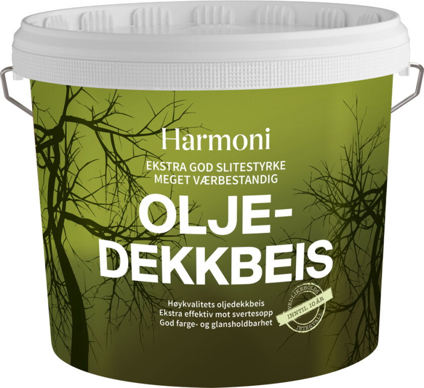 Oljedekkbeis hvit base 4.5l