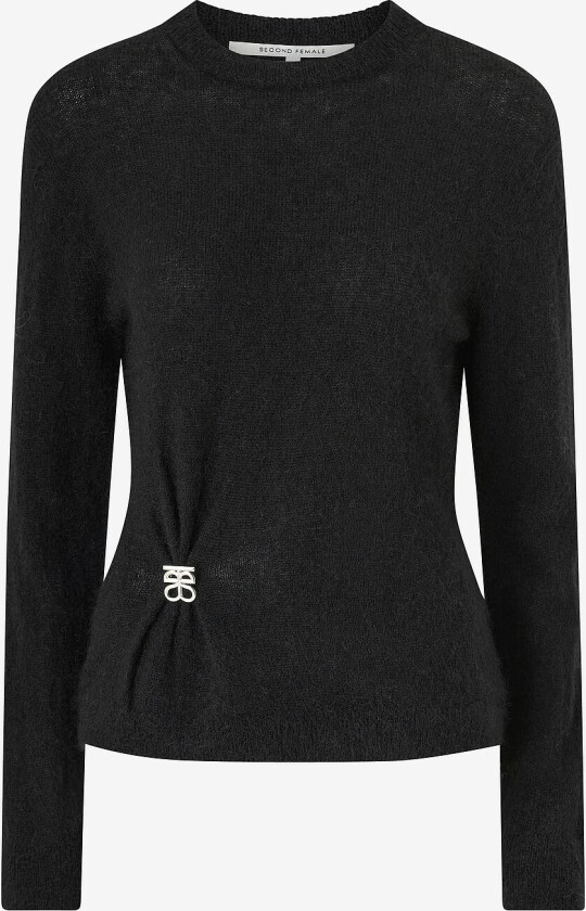 Pullover Solvej Knit O-neck - Svart