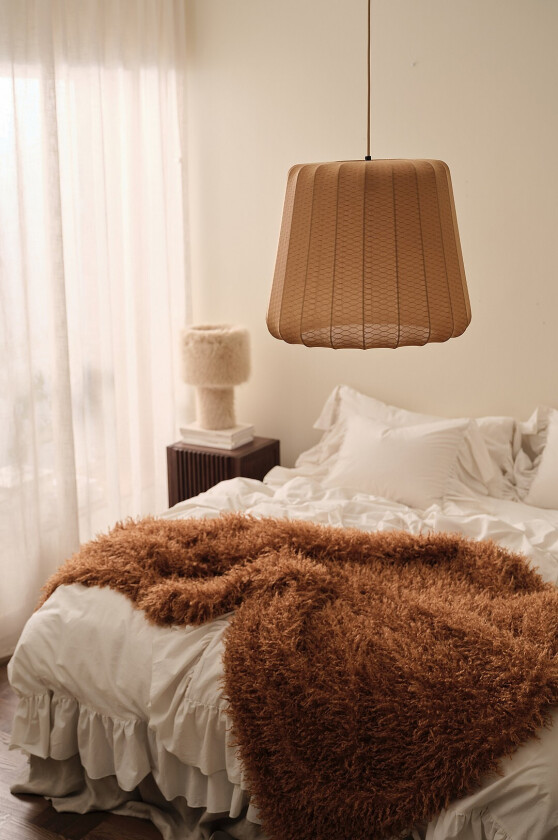 Taklampe Melina Ø 50 cm - Brun