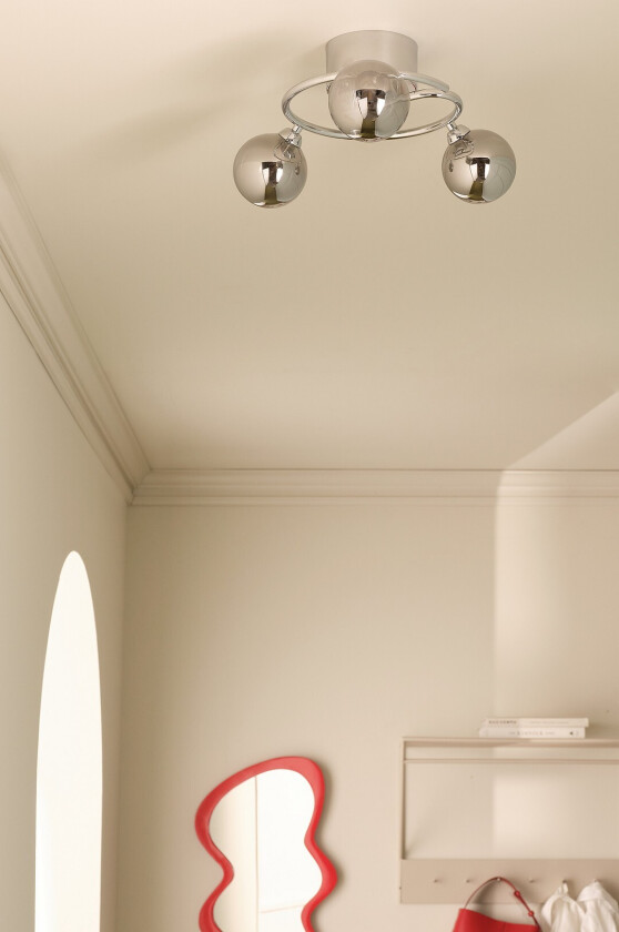 Taklampe Gino - Krom