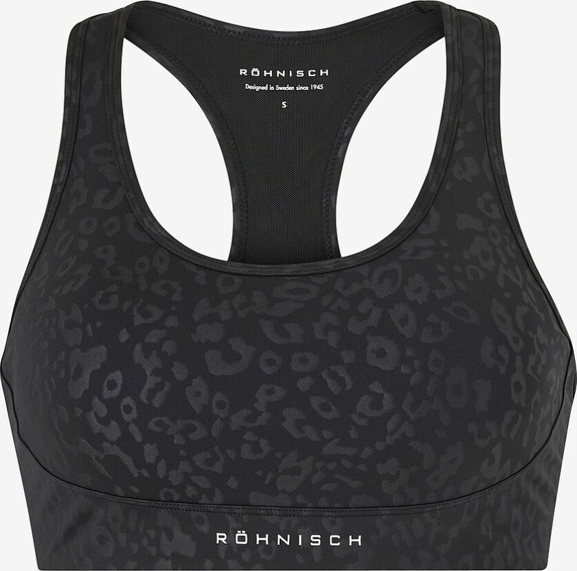 Sports-BH Flattering Mesh Sportsbra - Svart