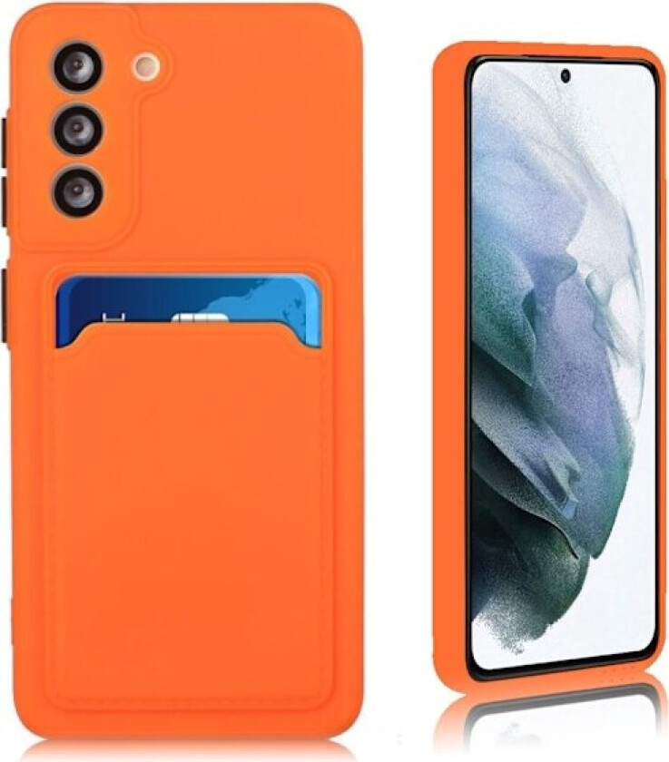 Deksel til kortholder for Samsung Galaxy S21 FE - Oransje