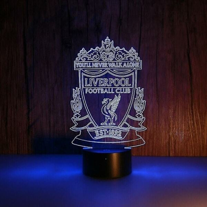 3D LED Nattlampe Liverpool Fotballklubb Barnerom Nattlampe Anime Lampe