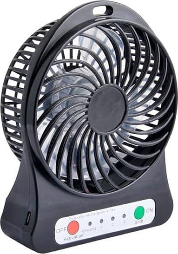 Radio Blow 44-501# Bordvifte 10cm USB + batteri, sort