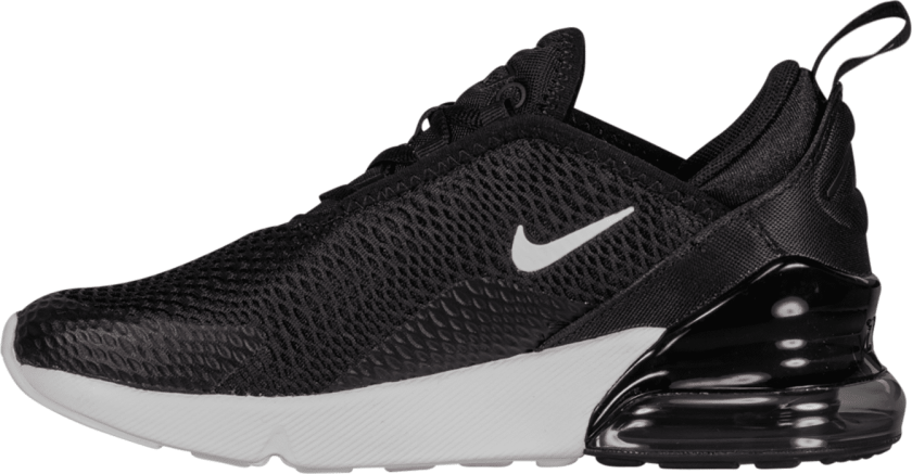 Air Max 270, fritidssko, barn BLACK/WHITE