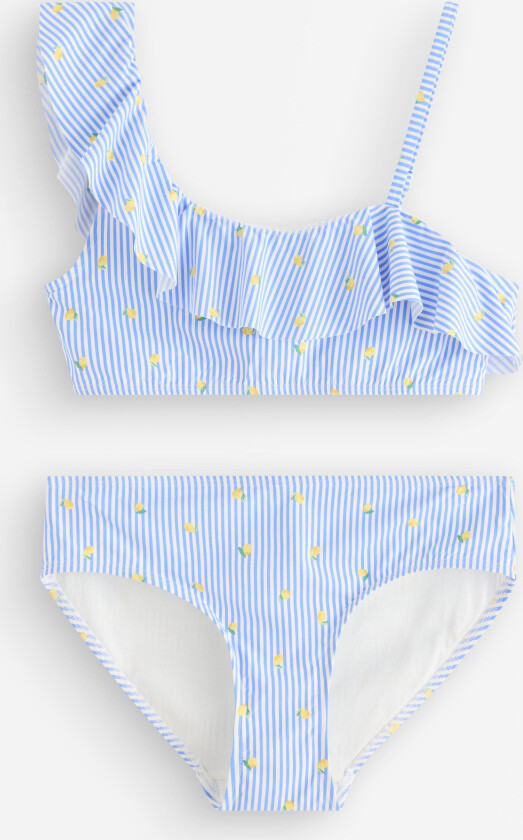 Bikinisett med en-skulder-detalj