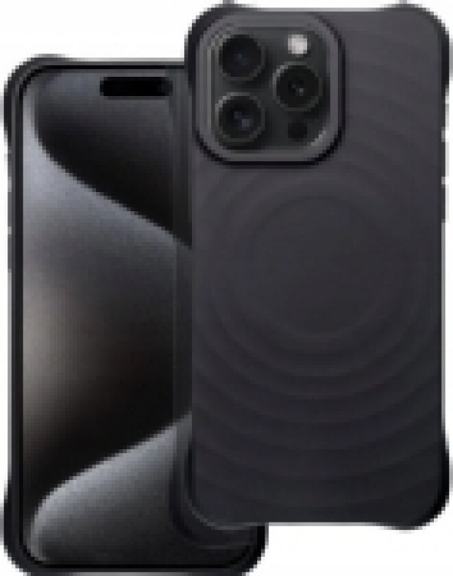 Silikon Zephyr Mag-deksel kompatibel med MagSafe for IPHONE 14 PRO Black