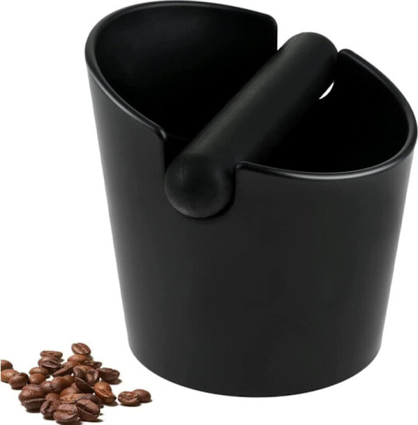 Kaffebankeboks i gummi, Espresso kaffebankeboksbeholder, Sklisikker beholder for kaffegrut med avtakbar bankestang