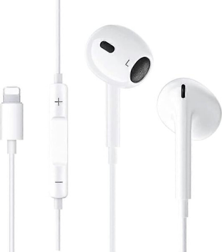 Øretelefoner for iPhone, HiFi Stereo Kablede Støyreduserende Hodetelefoner med Innebygd Mikrofon og Volumkontroll Kompatibel med iPhone 13/13Mini/13Pro