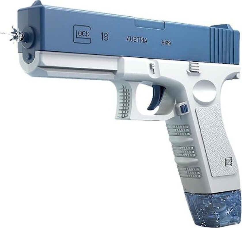 Elektrisk vannpistol, automatiske sprøytepistoler med superhøy kapasitet, sterkeste vannblaster for voksne og barn, sommerbasseng, strand, utendørs, blå