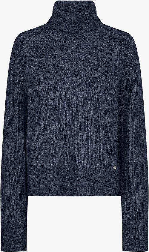Genser mMaidy Thora Rollneck Knit - Blå