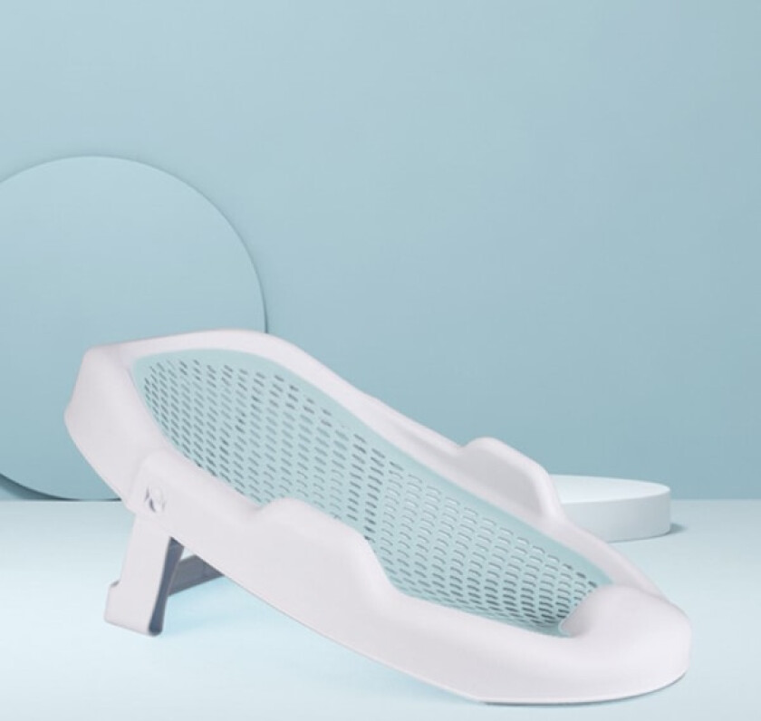 Baby Badekarnett Baby Dusj Stativ Nyfødt Badematte Badekar Dusj Blå