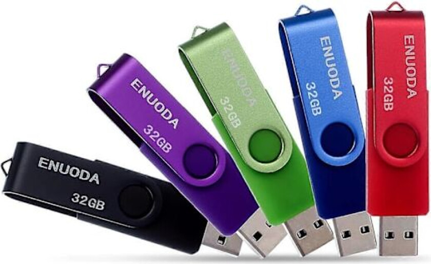 32GB USB-minnepinne Roterende Metall Høyhastighets USB 2.0 Flash