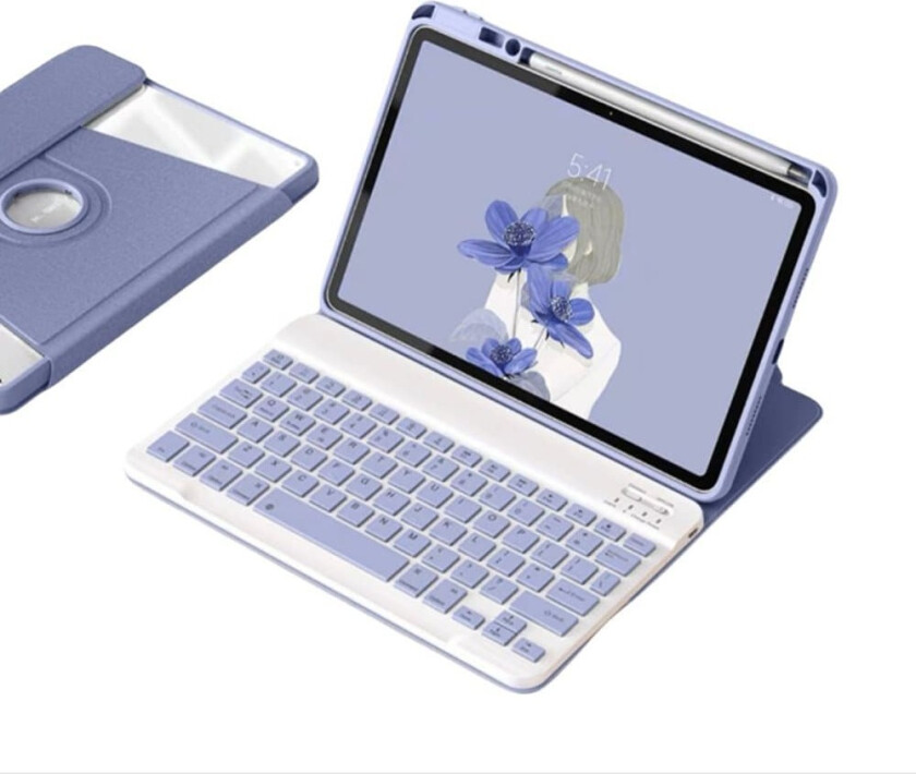 INF Kompatibel med iPad 11(A16) 2025 & iPad 10 (2022) 360° Roterende Bluetooth-tastaturdeksel