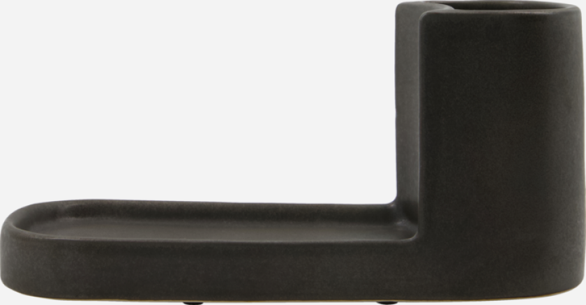 Bilde av Børste- og såpeholder - Mørk grå - L:26cm, W:10,5cm, H:12,5cm