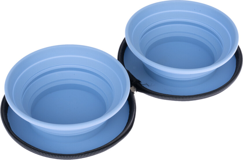 Spirit bærbar dobbeltskål av silikon - 2 x 350 ml