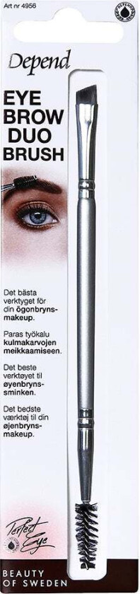 Eyebrow Duo Brush,   Øyenbryn & Maskara