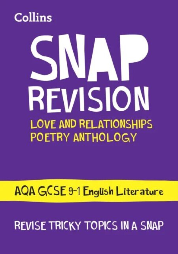 AQA Poetry Anthology Love and Relationships Revision Guide av Collins GCSE
