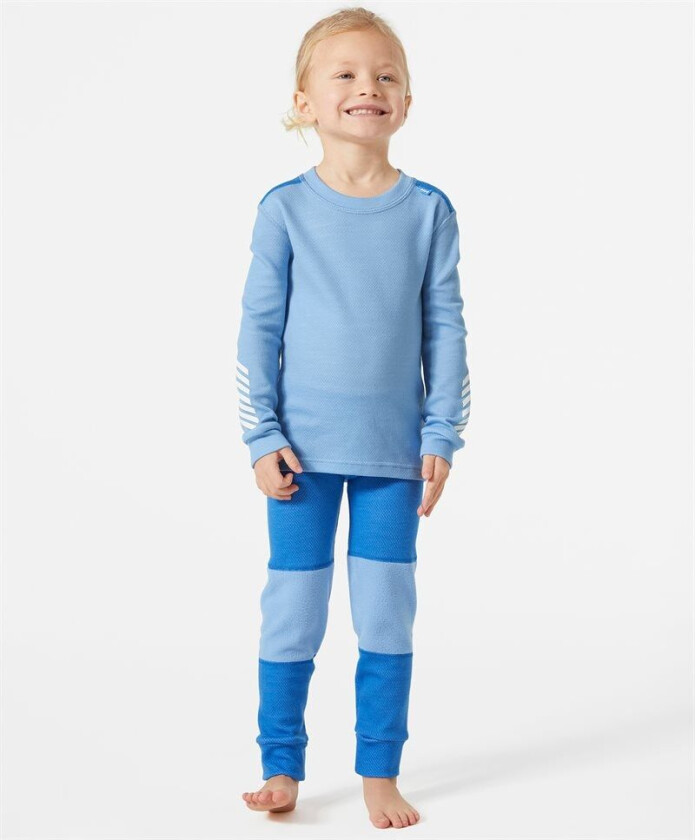 Lifa® Merino Ull Undertøysett Barn Blå 86/1 Grå86/1