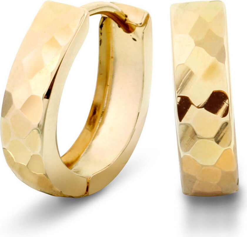 , Øreringer i 585 gult gull