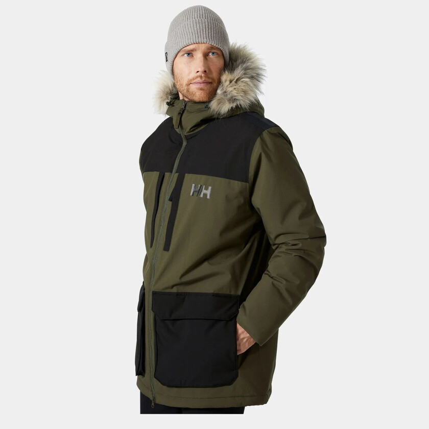 Patrol Parkas Herre Grønn L SvartL