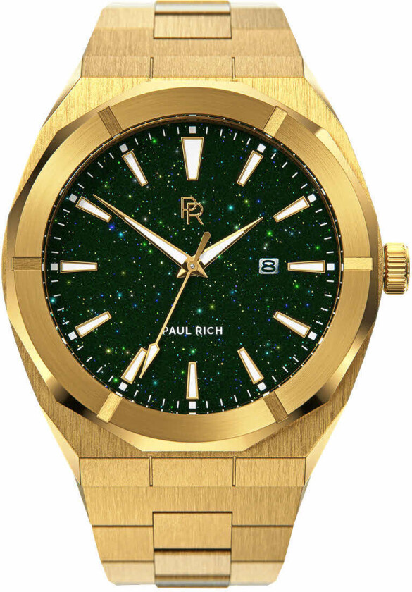 Star Dust Green Gold 45mm Automatic - Automatisk - Gull - Herreklokker - Rustfritt stål - ledd m/pin -