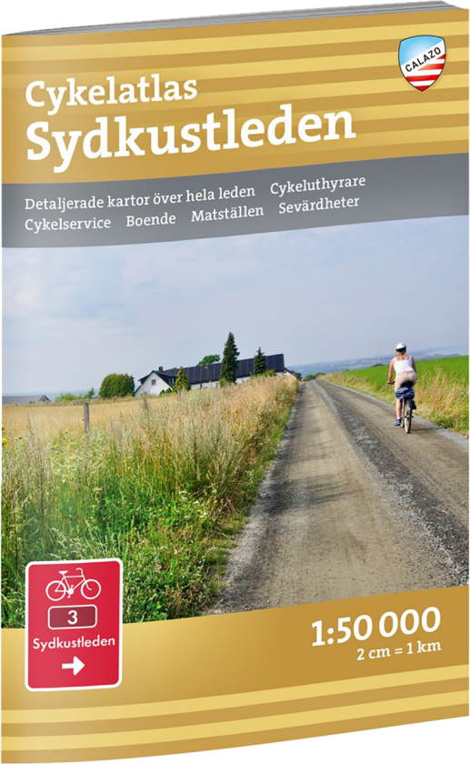 Bilde av Cykelatlas Sydkustleden 1:50.000 OneSize, NoColour