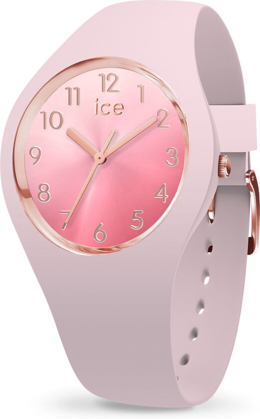 Ice Sunset Pink Small 015742 - Kvarts - Rosa - Dameklokker - Silikon - Mineral