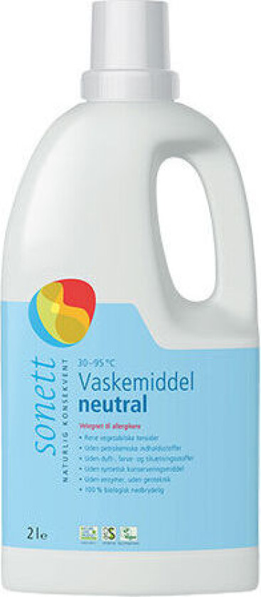 Vaskemiddel Flytende Nøytral - 2000 ml