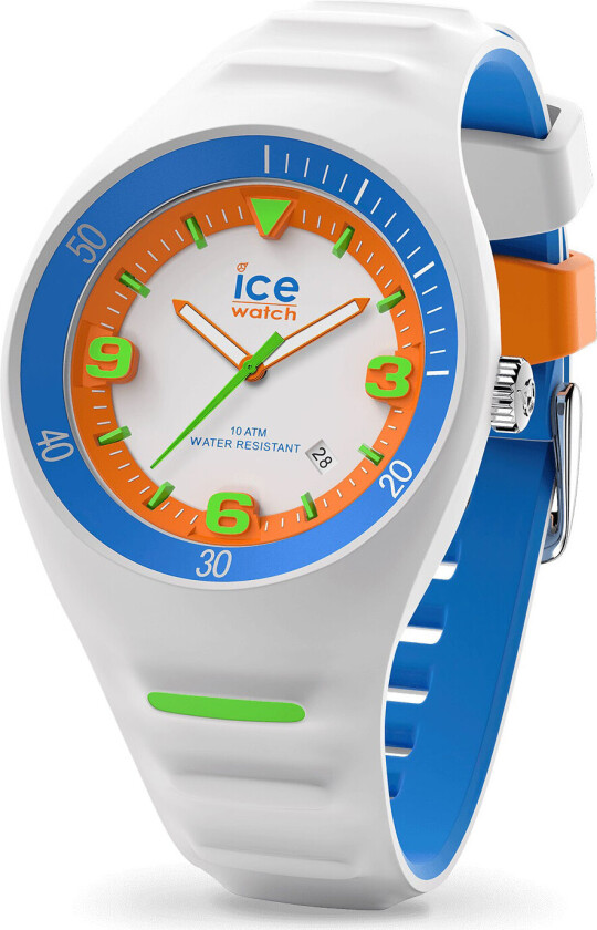 Ice P. Leclercq White Medium 017595 - Kvarts - Hvit - Dameklokker - Silikon - Mineral
