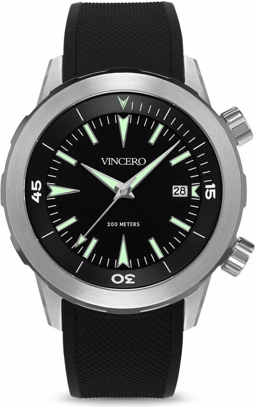 The Vessel Limited Release - Steel Glow Bla-SilG-D11 - Kvarts - Sølv - Herreklokker - Silikon - Safir