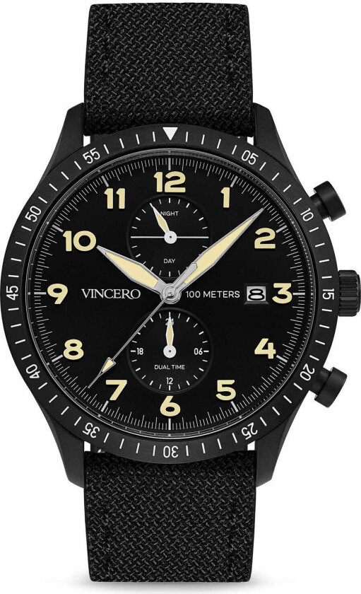 The Altitude Limited Release - Matte Black/Sand Ylw-Bla-A14 - Kvarts - Sort - Herreklokker - Stoff - Safirbelagt mineralglas