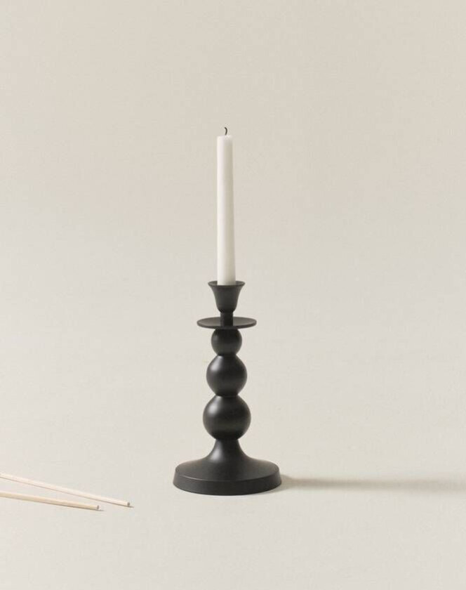 lysestake Svart Matt