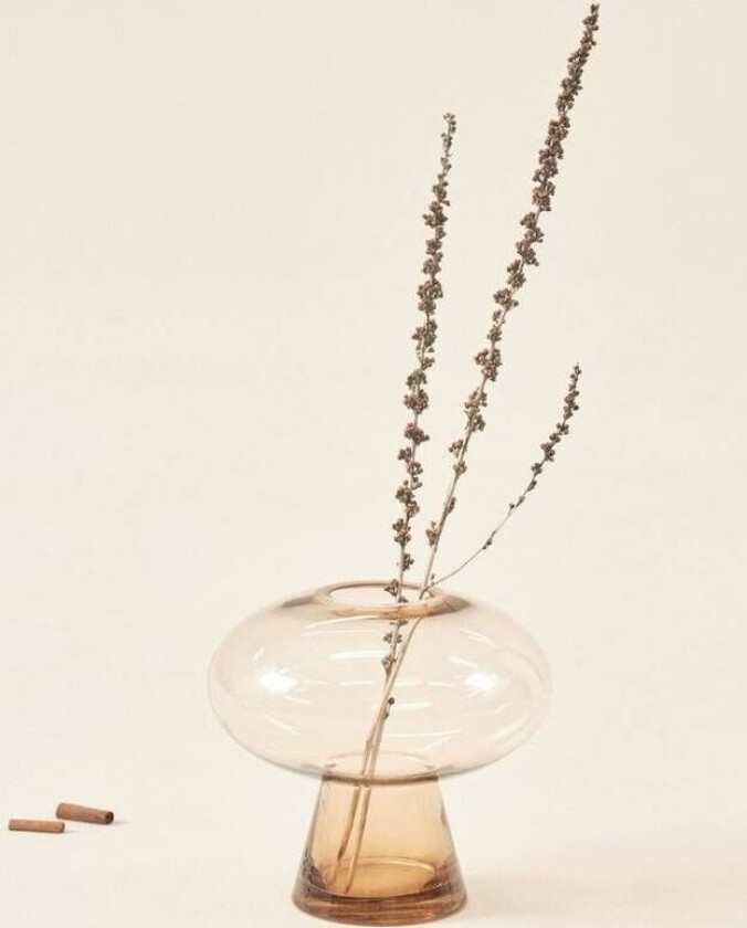 glassvase - høyde 20 cm Amber