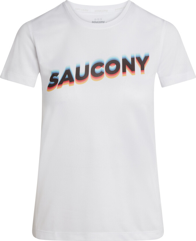 Women's Stopwatch Graphic Short Sleeve S, White Graphic