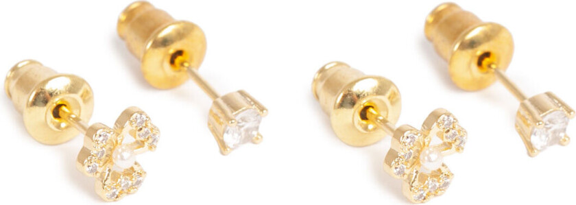 Sett med øredobber, kløver